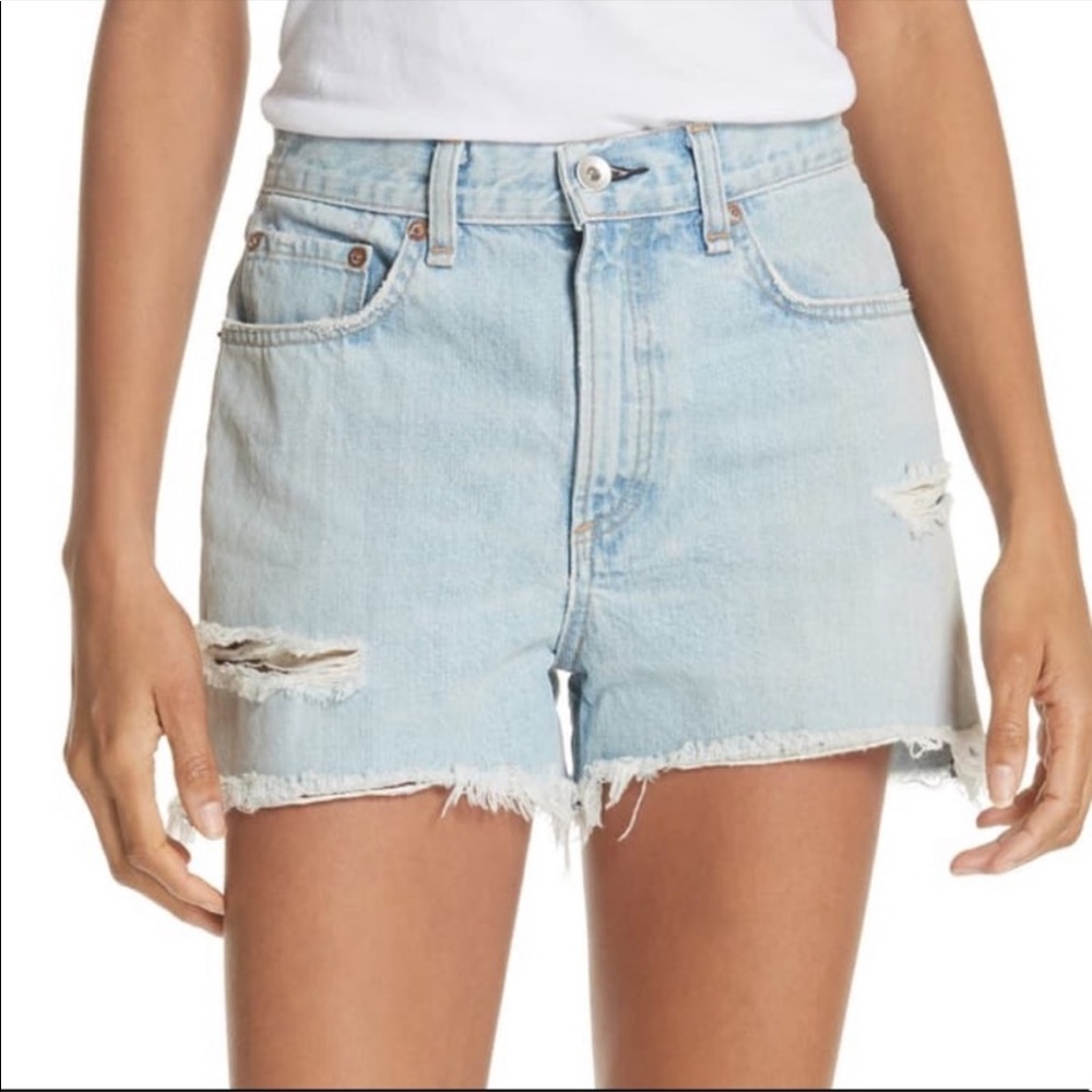 Rag & Bone Justine Highwaisted Denim shorts 27
